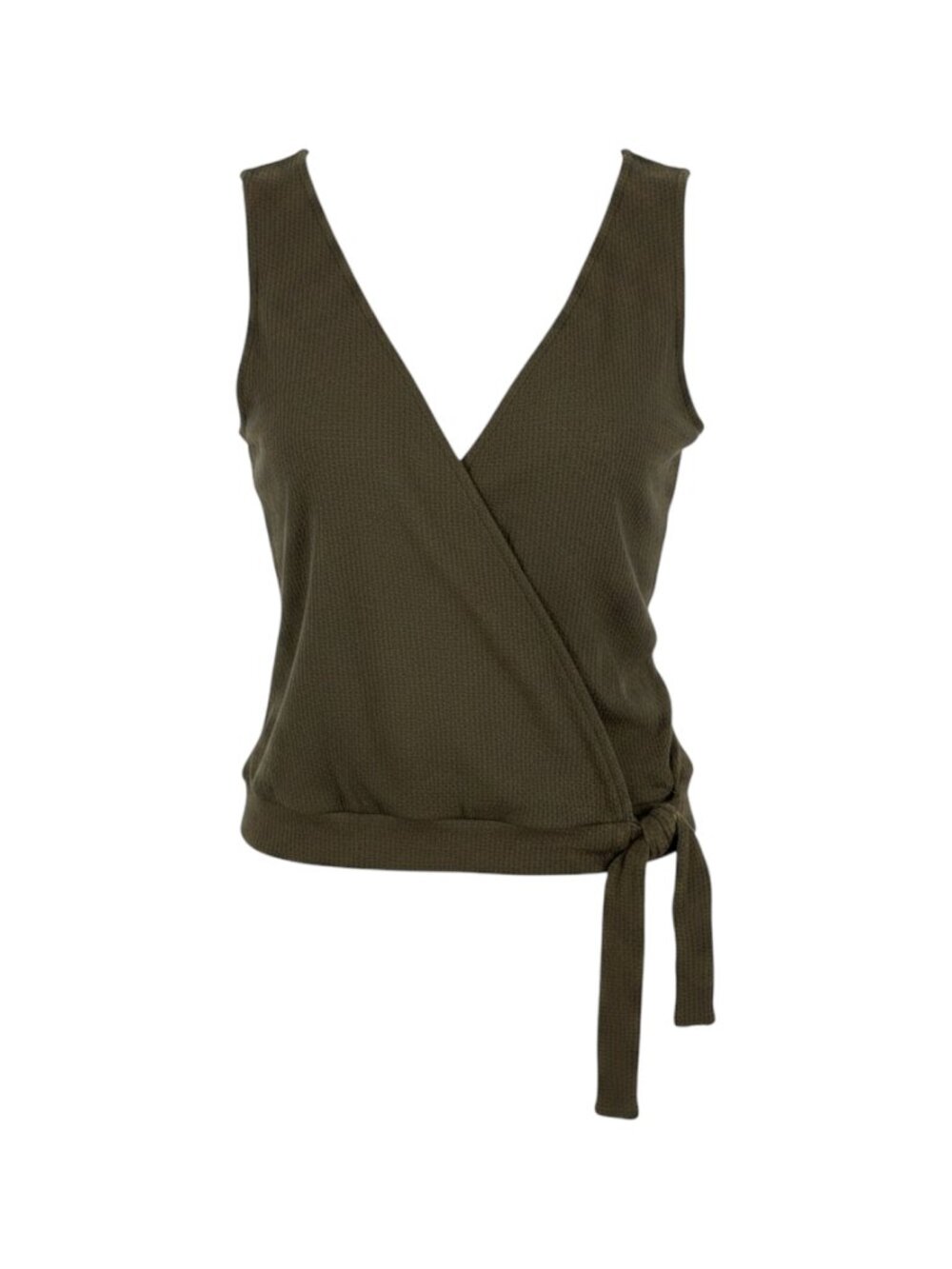 Universal Thread Women's Sleeveless Wrap Top M Brown